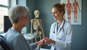 8f49d6ac-95fb-4a2d-80f3-f47c9a476600 | Aaria Rheumatology Rheumatologist examining patients